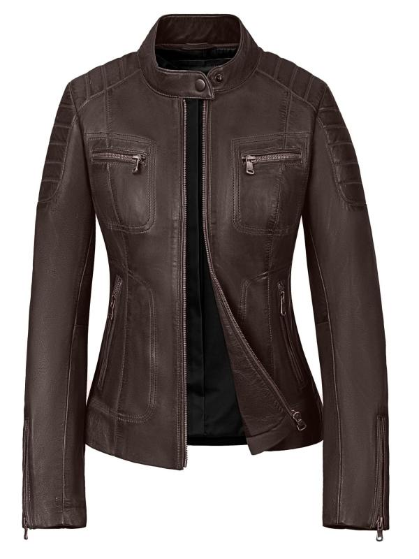 Leder Bikerjacke Damen