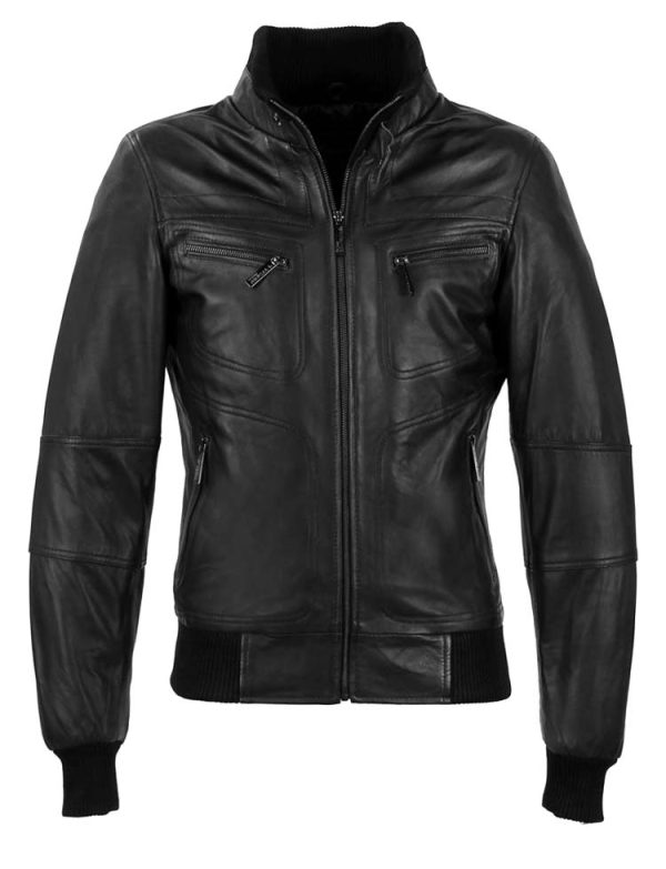 Veste-cuir-homme-noir-Versano-502