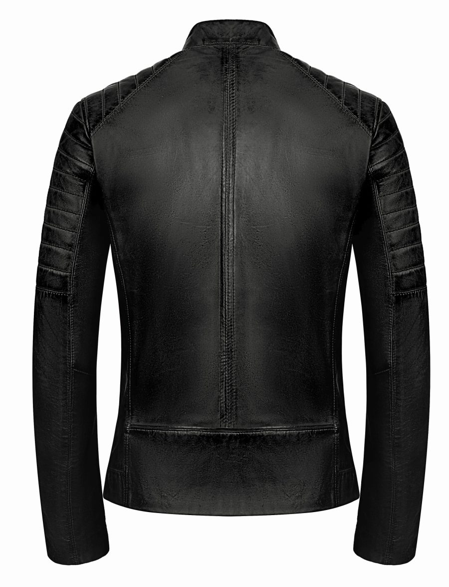 Leren biker jas heren zwart TR36 B Versano – Bild 3