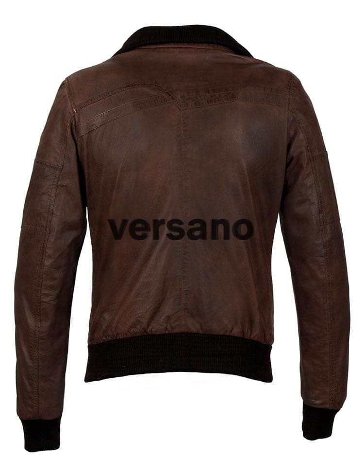 Leren Jas heren Versano Johnny Bruin - Imagen 2