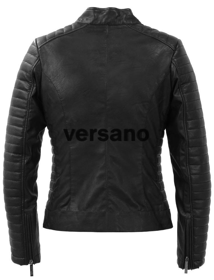 Imitatieleren jas heren Versano TRR 51 Zwart – Bild 2