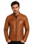 Bikerjack heren cognac TR46