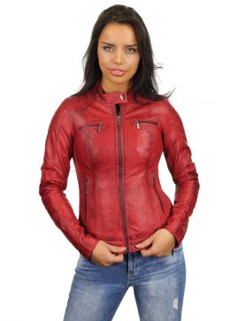 Kunstleder Damenjacke rot 346 Versano