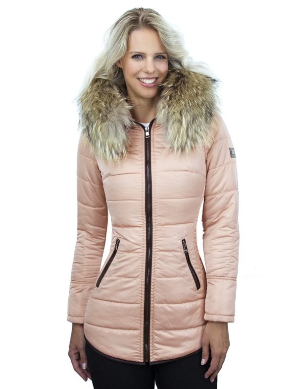 dames-winterjas-zalmroze-halflang-model-zwarte-rits-versano