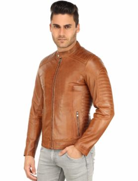 Lederjacke herren cognac TR57 Versano