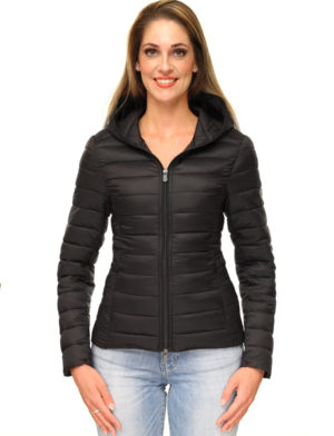 Women's down jacket black Jennifer Versano