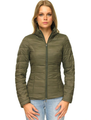 Chaqueta de plumas para mujer verde Simi Versano