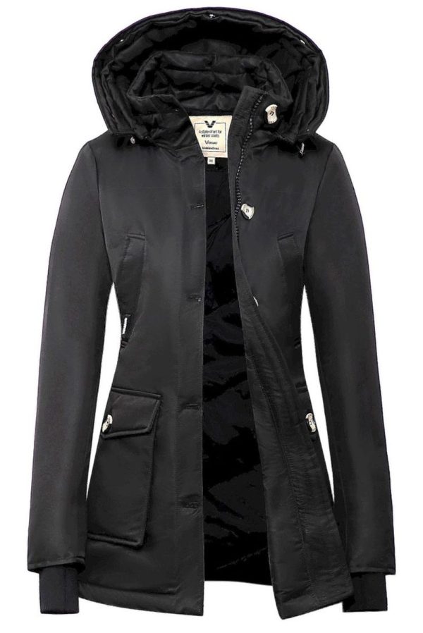 Chaqueta de invierno parka para mujer Marry black Versano