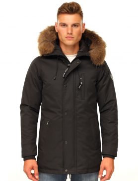 Herren Parka Winterjacke Thomas N Versano schwarz