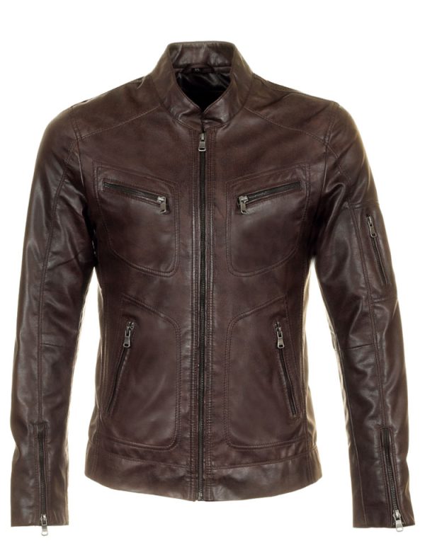 men-summer-jacket-leatherlook-brown-versano