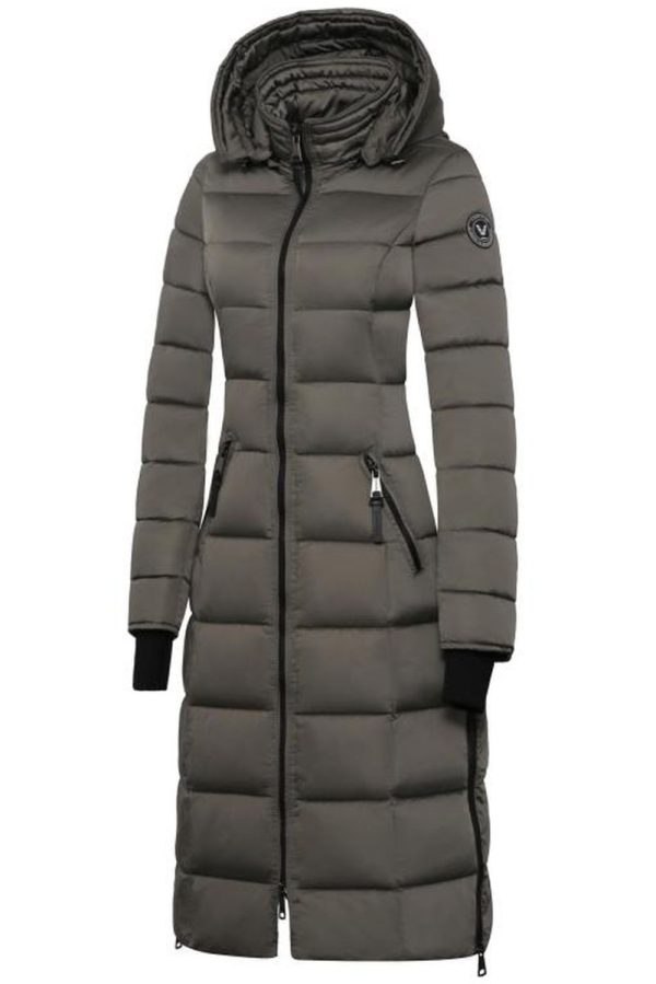 Abrigo de invierno largo para mujer Alexa Versano verde
