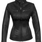 Imitatieleren jas dames Versano LR 315 Zwart