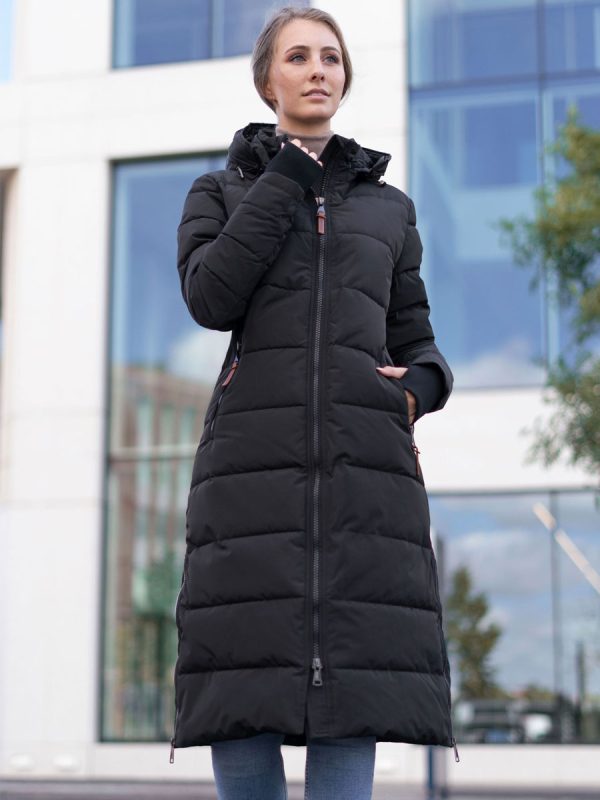 oversize-mujer-chaqueta invierno-versano-negro-Chloe