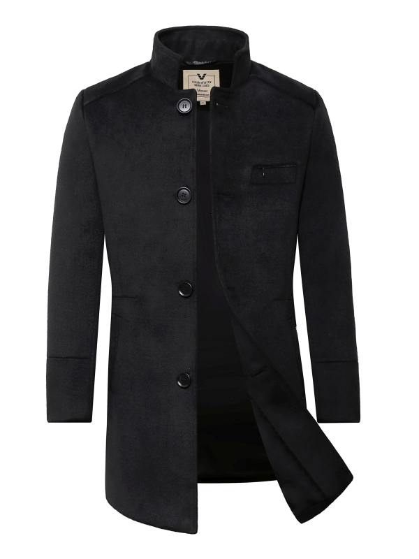 Herrenmanteljacke schwarz Versano johnson