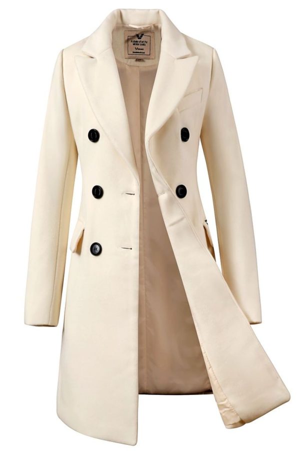 Dames mantel jas crème Valentina NG Versano