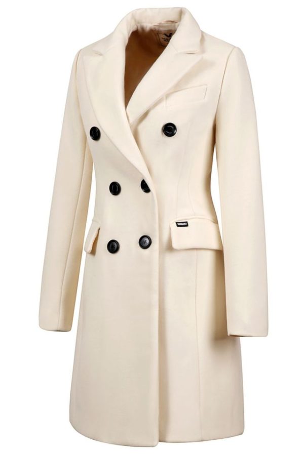 Dames mantel jas crème Valentina NG Versano