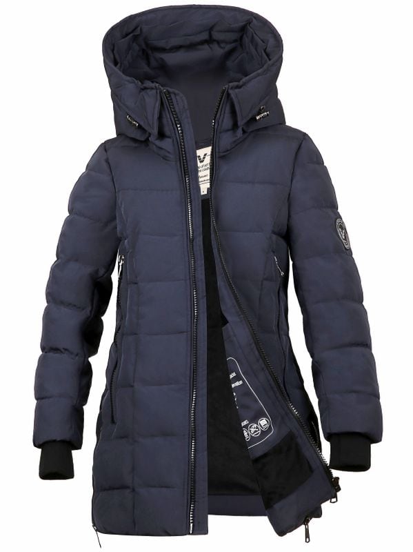 Halflange winterjas meisjes Sky kids blauw Versano.