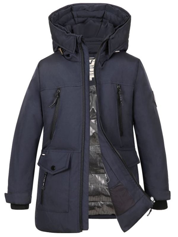 Parka jongens kinderjas Grayson blauw Versano
