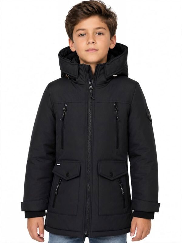 Jongens kinderjas Grayson zwart Versano