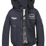 Levi pilot winterjas in donkerblauw