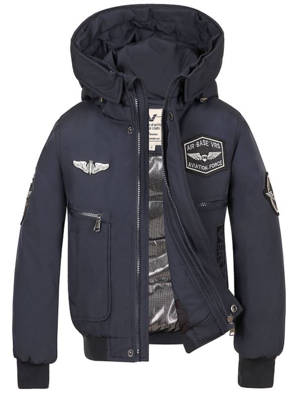 Jongens pilot winterjas Levi blauw Versano