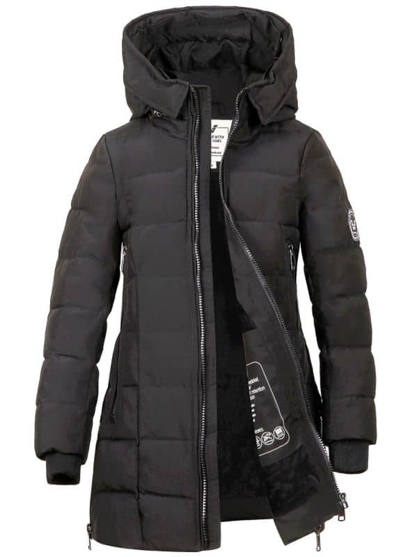 Winterjas meisjes halflang Sky kids zwart Versano