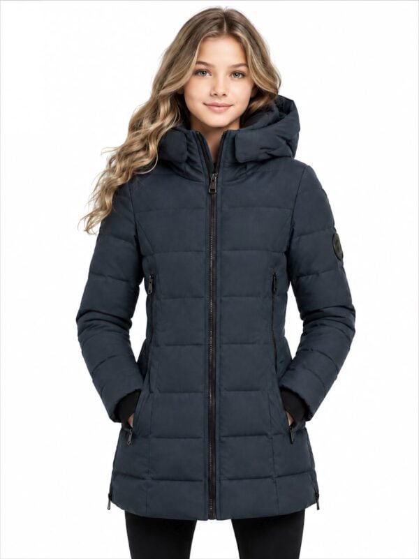 Halflange winterjas meisjes Sky kids blauw Versano