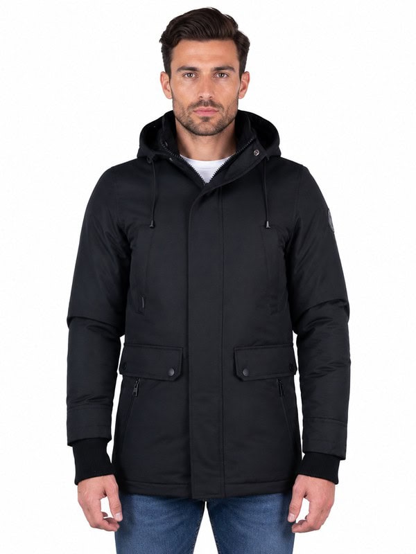 heren-parka jas-zwart-van-versano