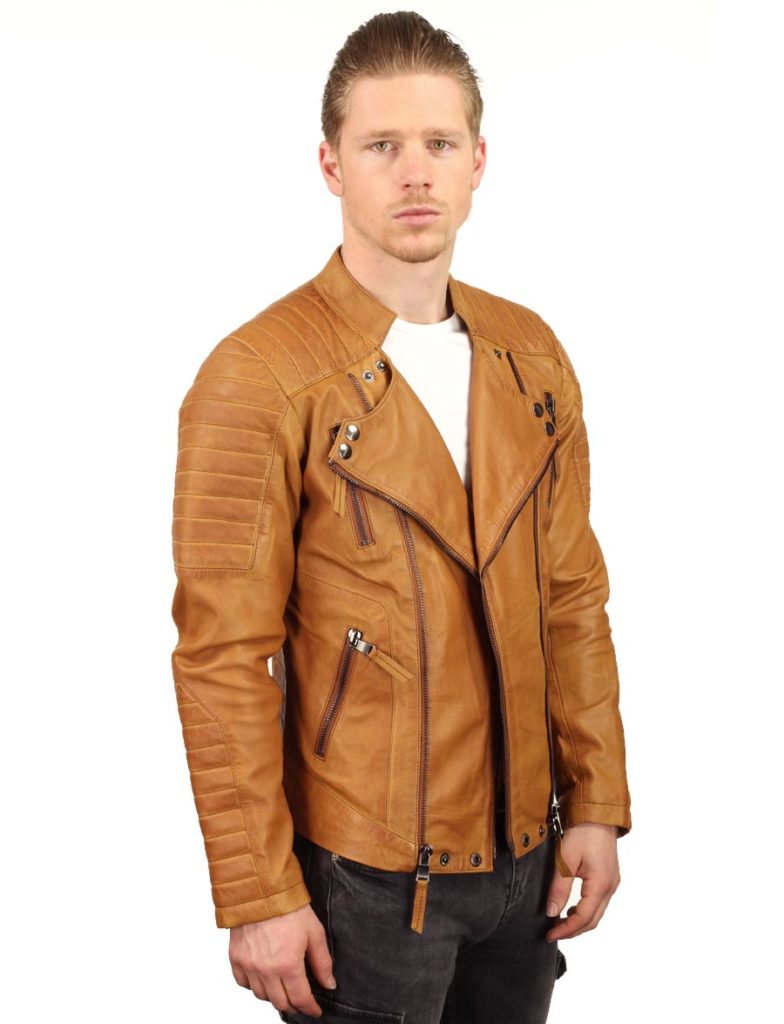 SHOP OF JACKETS LIMITED Echt leren herenjack | bikerjack heren