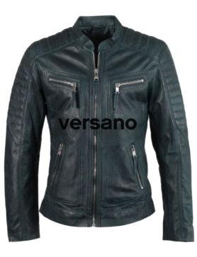 Heren Bikerjack zwart lamsleder Versano ,heren leren Betaalbare leren jas kopen? Dan wil je deze modellen eens