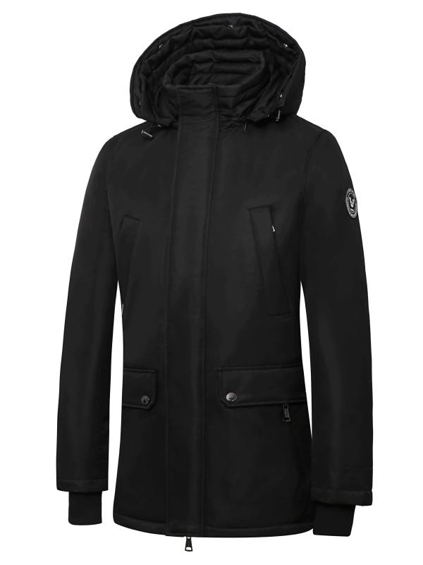 chaqueta de invierno parka hombre Thompson N negro Versano