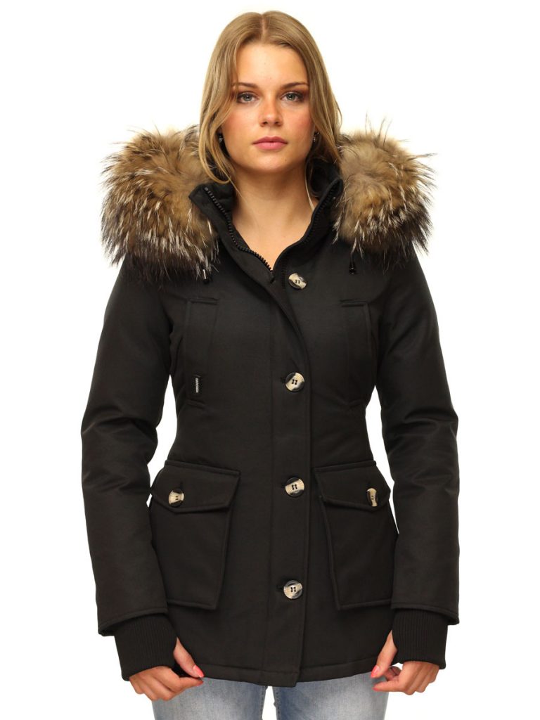 Women's parka winter jacket Marry black Versano
