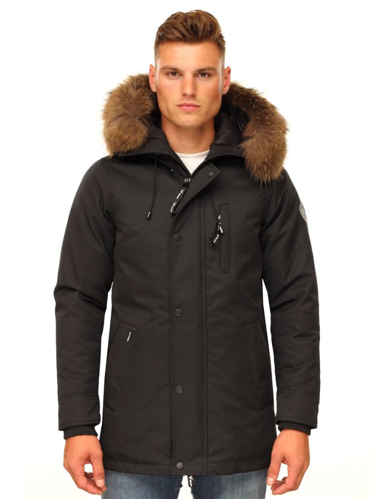 Men's parka winter jacket Thomas N Versano black