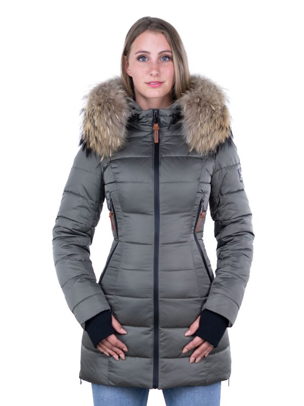 mid-length-ladies-winter-jacket-with-hood-green-with-xl-fur-versano-sky-ng-front